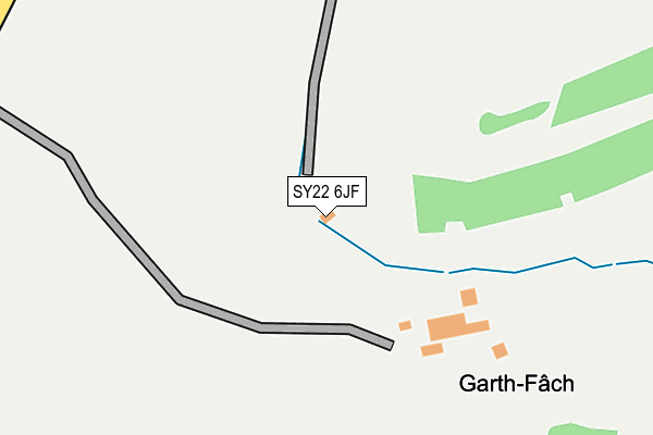 SY22 6JF map - OS OpenMap – Local (Ordnance Survey)