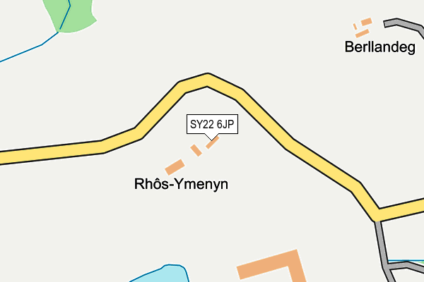SY22 6JP map - OS OpenMap – Local (Ordnance Survey)