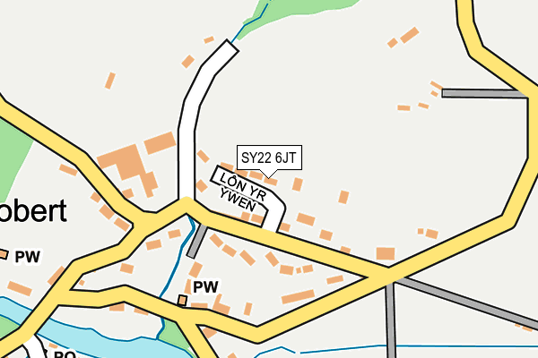 SY22 6JT map - OS OpenMap – Local (Ordnance Survey)