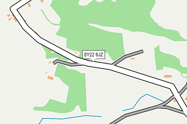 SY22 6JZ map - OS OpenMap – Local (Ordnance Survey)