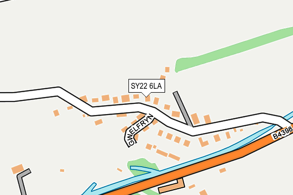 SY22 6LA map - OS OpenMap – Local (Ordnance Survey)