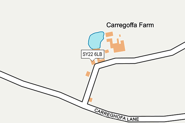 SY22 6LB map - OS OpenMap – Local (Ordnance Survey)