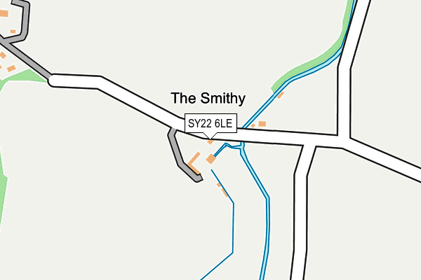 SY22 6LE map - OS OpenMap – Local (Ordnance Survey)