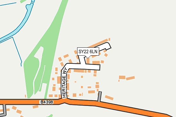 SY22 6LN map - OS OpenMap – Local (Ordnance Survey)