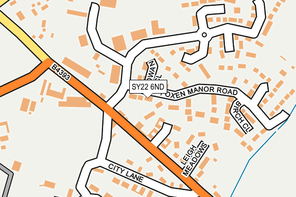 SY22 6ND map - OS OpenMap – Local (Ordnance Survey)