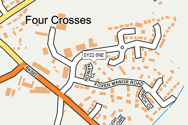 SY22 6NE map - OS OpenMap – Local (Ordnance Survey)