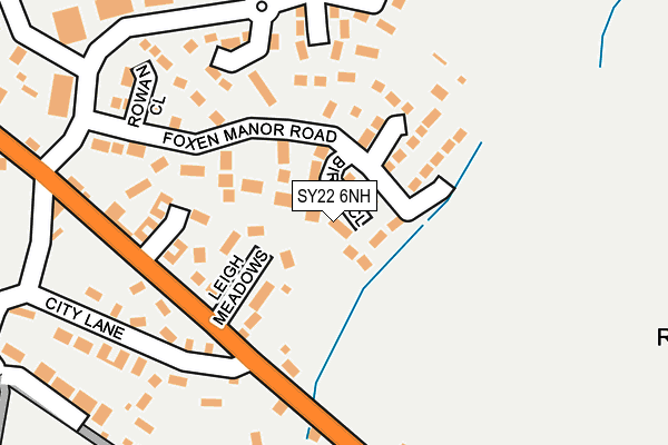 SY22 6NH map - OS OpenMap – Local (Ordnance Survey)