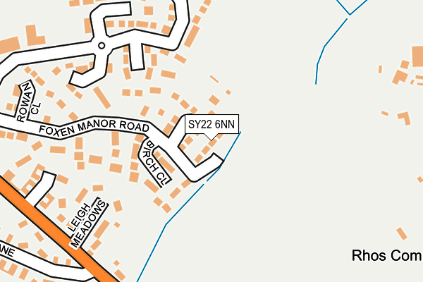 SY22 6NN map - OS OpenMap – Local (Ordnance Survey)