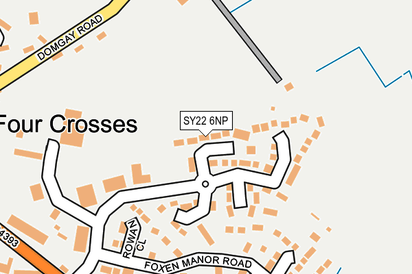 SY22 6NP map - OS OpenMap – Local (Ordnance Survey)