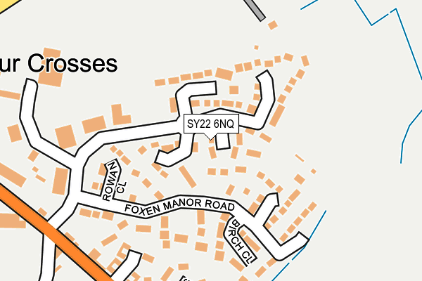 SY22 6NQ map - OS OpenMap – Local (Ordnance Survey)