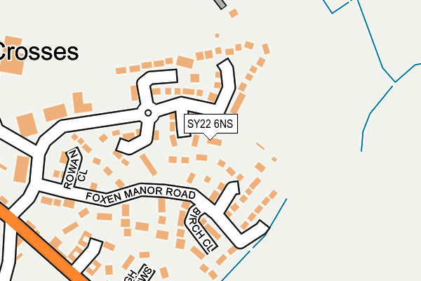 SY22 6NS map - OS OpenMap – Local (Ordnance Survey)