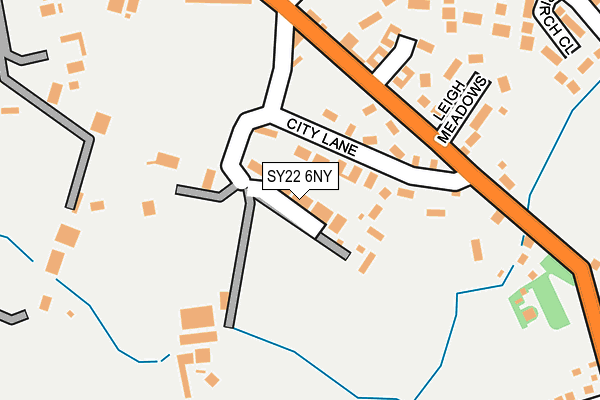 SY22 6NY map - OS OpenMap – Local (Ordnance Survey)