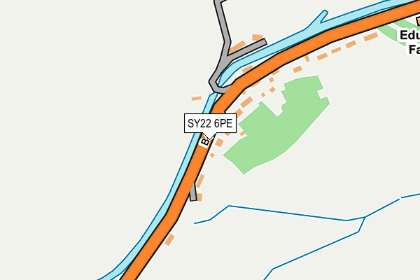 SY22 6PE map - OS OpenMap – Local (Ordnance Survey)