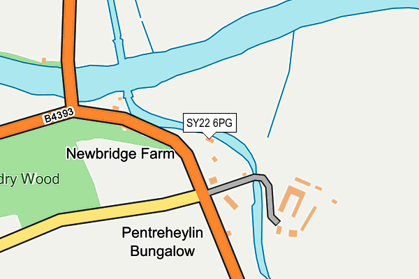 SY22 6PG map - OS OpenMap – Local (Ordnance Survey)