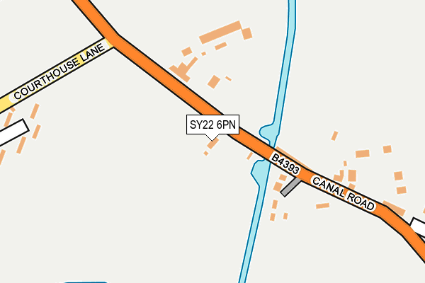 SY22 6PN map - OS OpenMap – Local (Ordnance Survey)