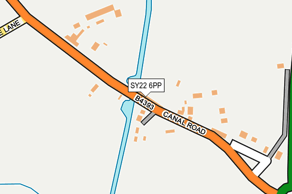 SY22 6PP map - OS OpenMap – Local (Ordnance Survey)