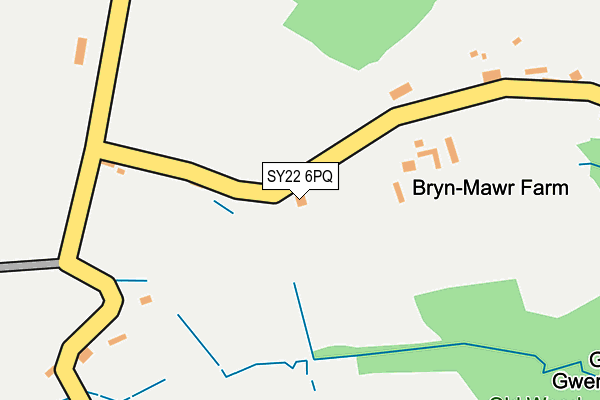 SY22 6PQ map - OS OpenMap – Local (Ordnance Survey)