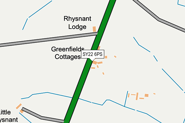 SY22 6PS map - OS OpenMap – Local (Ordnance Survey)