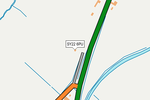 SY22 6PU map - OS OpenMap – Local (Ordnance Survey)
