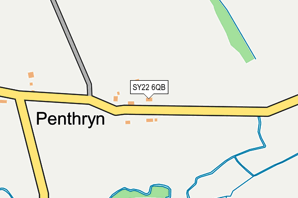 SY22 6QB map - OS OpenMap – Local (Ordnance Survey)