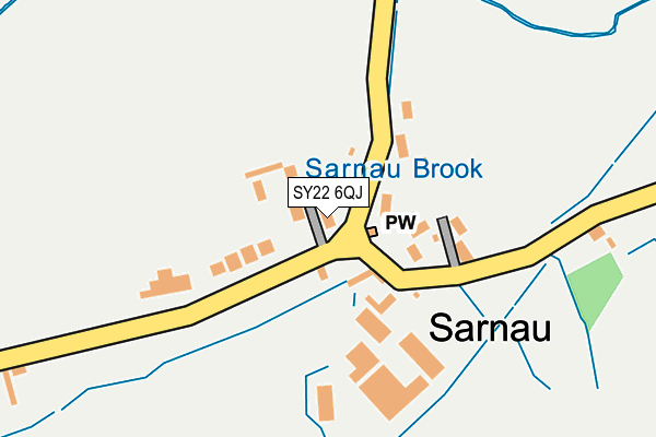 SY22 6QJ map - OS OpenMap – Local (Ordnance Survey)