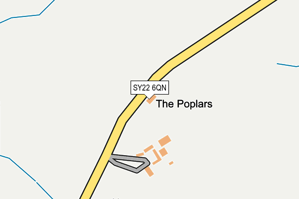 SY22 6QN map - OS OpenMap – Local (Ordnance Survey)