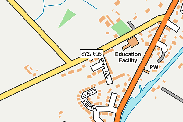 SY22 6QS map - OS OpenMap – Local (Ordnance Survey)