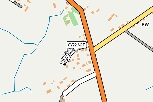 SY22 6QT map - OS OpenMap – Local (Ordnance Survey)