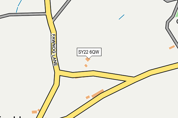 SY22 6QW map - OS OpenMap – Local (Ordnance Survey)