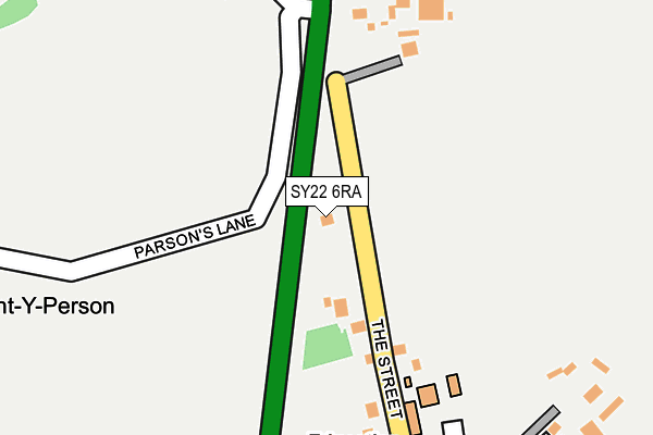 SY22 6RA map - OS OpenMap – Local (Ordnance Survey)