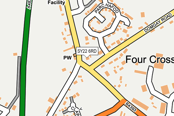 SY22 6RD map - OS OpenMap – Local (Ordnance Survey)