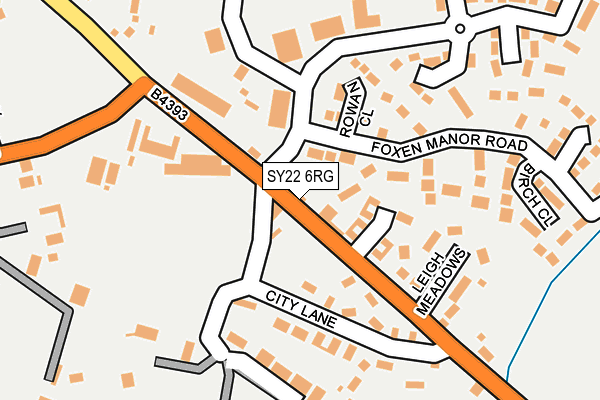 SY22 6RG map - OS OpenMap – Local (Ordnance Survey)