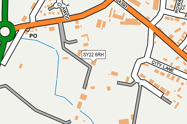 SY22 6RH map - OS OpenMap – Local (Ordnance Survey)