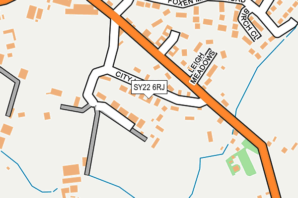 SY22 6RJ map - OS OpenMap – Local (Ordnance Survey)