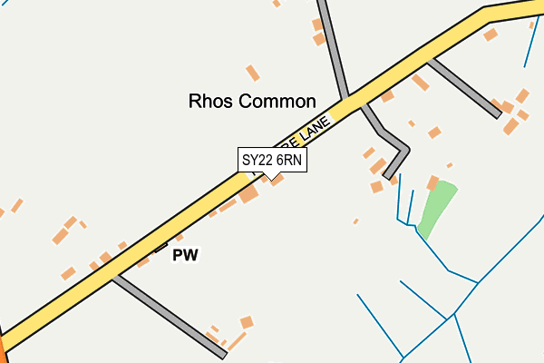 SY22 6RN map - OS OpenMap – Local (Ordnance Survey)