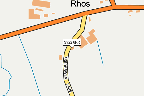 SY22 6RR map - OS OpenMap – Local (Ordnance Survey)