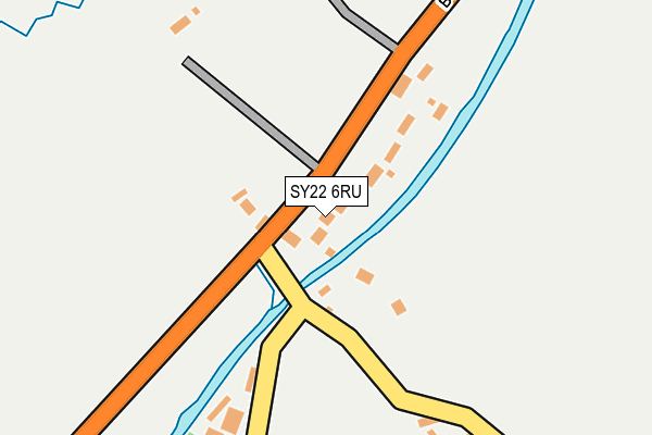 SY22 6RU map - OS OpenMap – Local (Ordnance Survey)