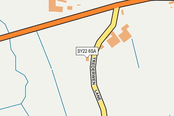 SY22 6SA map - OS OpenMap – Local (Ordnance Survey)