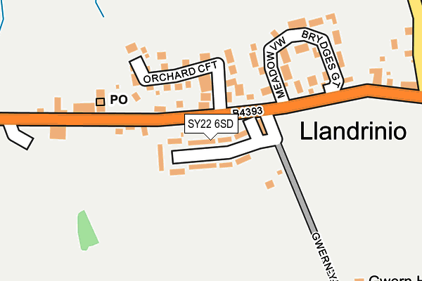 SY22 6SD map - OS OpenMap – Local (Ordnance Survey)