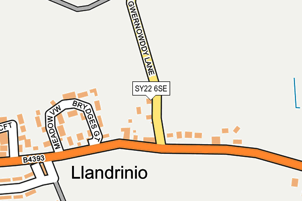 SY22 6SE map - OS OpenMap – Local (Ordnance Survey)