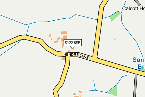 SY22 6SF map - OS OpenMap – Local (Ordnance Survey)