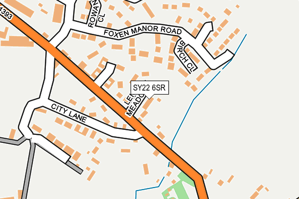 SY22 6SR map - OS OpenMap – Local (Ordnance Survey)