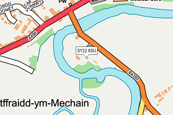 SY22 6SU map - OS OpenMap – Local (Ordnance Survey)