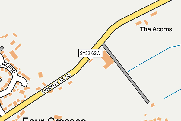 SY22 6SW map - OS OpenMap – Local (Ordnance Survey)