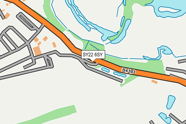 SY22 6SY map - OS OpenMap – Local (Ordnance Survey)