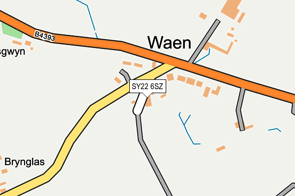 SY22 6SZ map - OS OpenMap – Local (Ordnance Survey)