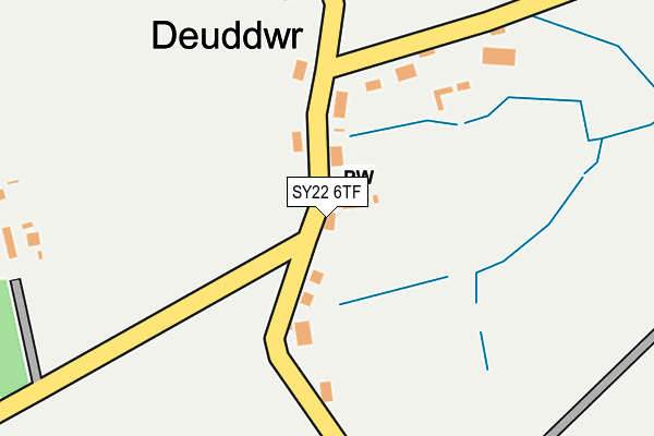 SY22 6TF map - OS OpenMap – Local (Ordnance Survey)