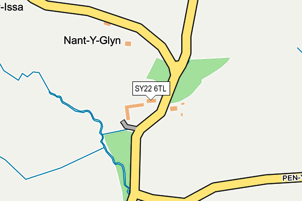 SY22 6TL map - OS OpenMap – Local (Ordnance Survey)