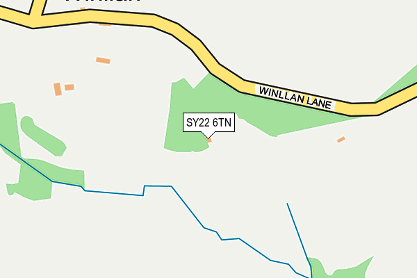 SY22 6TN map - OS OpenMap – Local (Ordnance Survey)