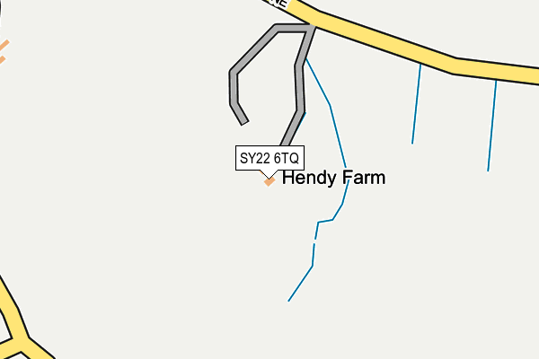 SY22 6TQ map - OS OpenMap – Local (Ordnance Survey)